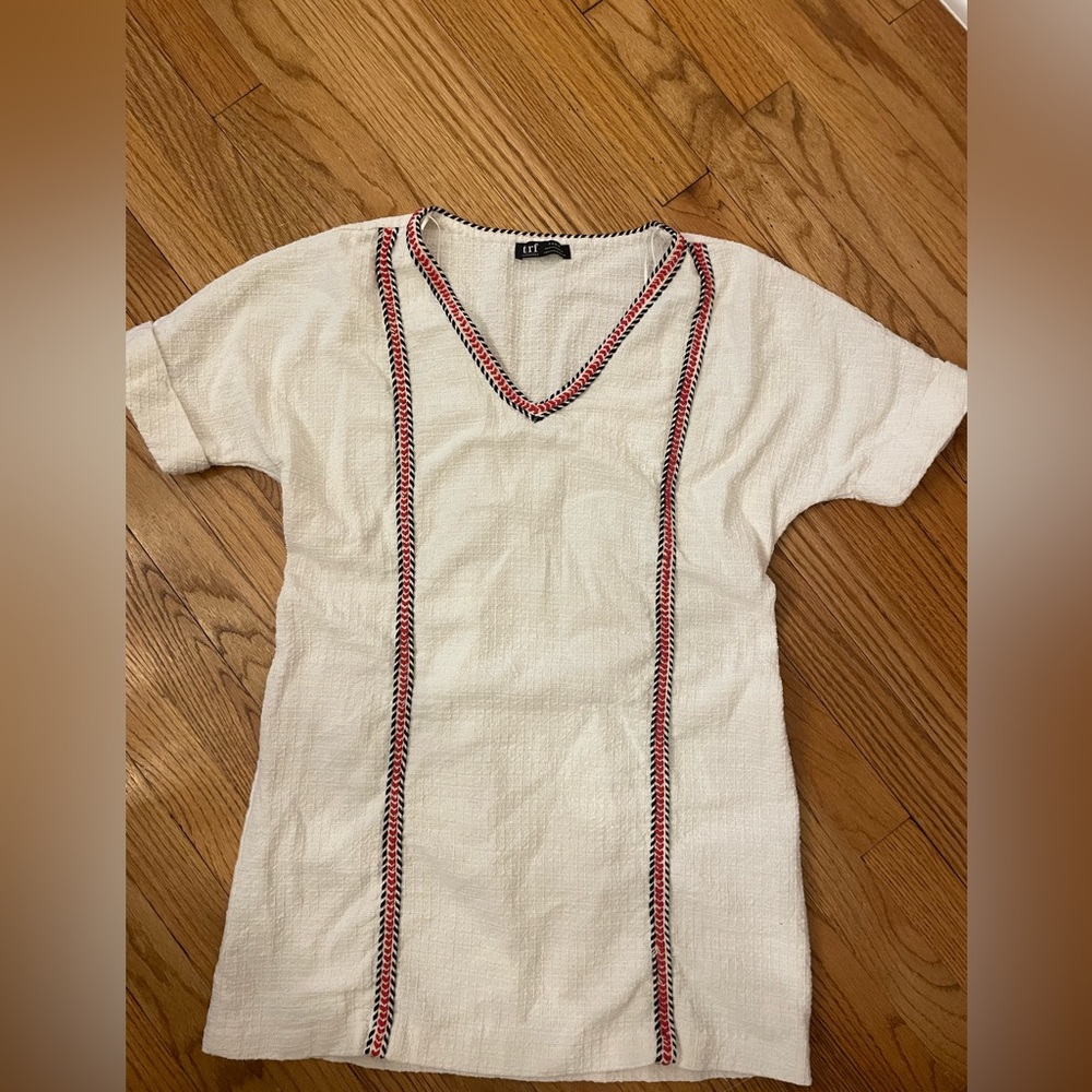 Zara TRF, size M, white with details, cover up or summer